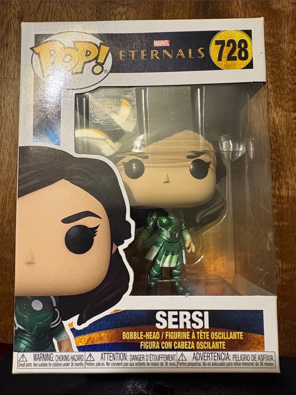Funko Sersi Pop! Vinyl Figure in Green Armor (Marvel Eternals 728)